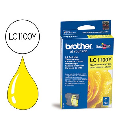 Tinteiro Brother Lc-1100Y Amarelo