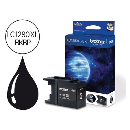 Tinteiro Brother Lc-1280Xlbk Preto -2,400Pag Mfc-J6510Dw Mfc-J6710Dw Mfc-J6910Dw