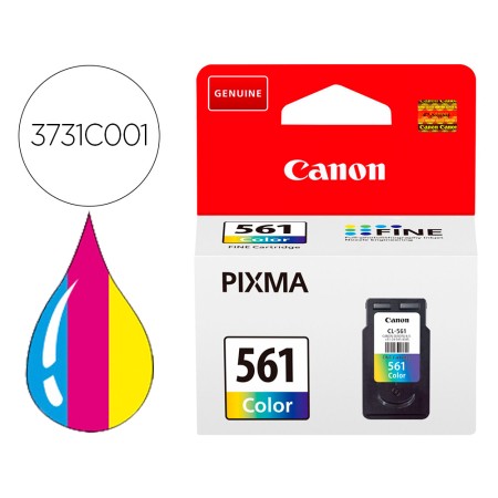 Tinteiro Canon 561 Pixma Ts5350 / Ts5351 / Ts5352 / Ts5353 180 Pack Amarelo Cian Magenta 180 Paginas