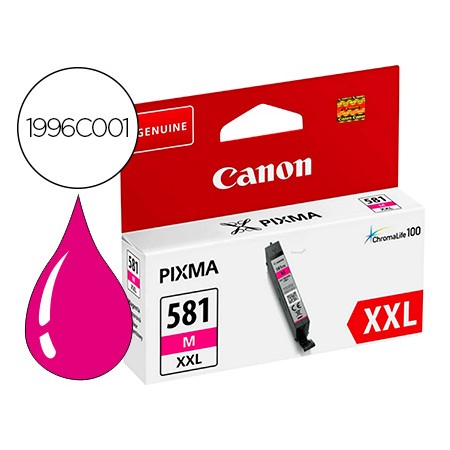 Tinteiro Canon 581 Xxl Ts9550 / Ts705 Magenta 830 Paginas