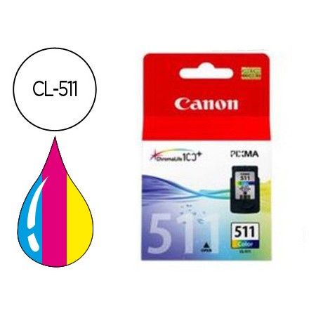 Tinteiro Canon Cl-511 Cor Pixma Mp240/260/480