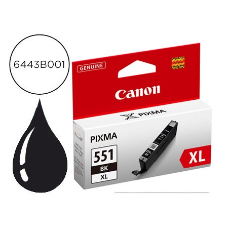 Tinteiro Canon Cli-551 Xl Mg5450 / Ip7250 / Mg6350 Preto