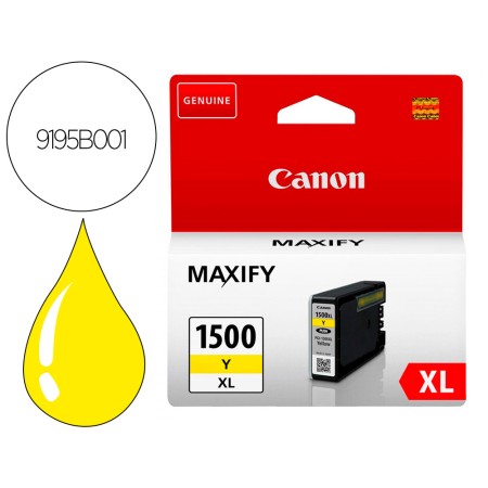 Tinteiro Canon Pgi-1500Xl Mb2050 / Mb2150 / Mb2155 / Mb2350 / Mb2750 / Mb2755 Amarelo