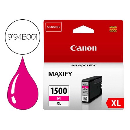 Tinteiro Canon Pgi-1500Xl Mb2050 / Mb2150 / Mb2155 / Mb2350 / Mb2750 / Mb2755 Magenta