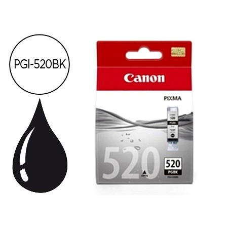 Tinteiro Canon Pgi-520Bk Preto Pixmaip3600/4600