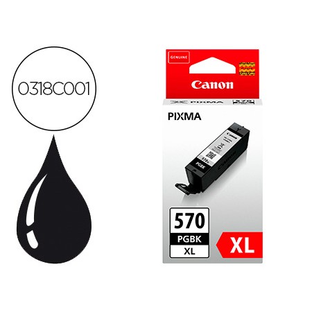 Tinteiro Canon Pgi-570 Pixma Mg5750 / 6850 / 7750 Preto 500 Pag