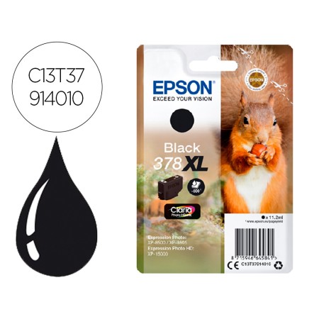 Tinteiro Epson 378 Xl Expression Home Xp-8605 / 8606 / Xp-15000 / Xp-8500 / 8505 Preto 500 Pag