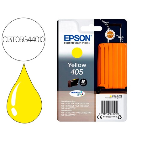 Tinteiro Epson 405 Wf-3820Dwf / Wf-4820Dwf / Wf-7830Dtwf / Wf-7840Dtwf Amarelo