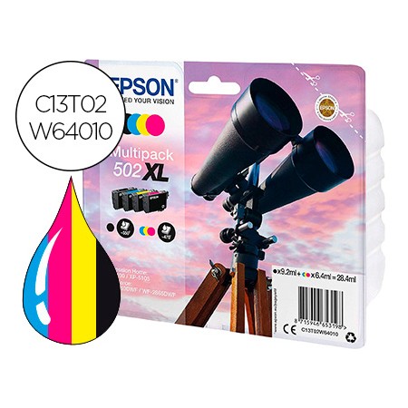 Tinteiro Epson 502 Xl Xp-5105 Multipack Preto Amarelo Cian E Magenta