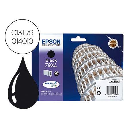 Tinteiro Epson 79Xl 900P Wf 4630 / 4640 / 5110 / 5620 / 5690 / 5690 Preto 2.600 Pag