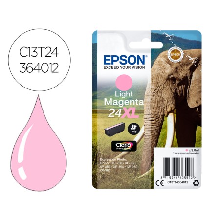 Tinteiro Epson Claria Photo Hd Ink Magenta Claro 24Xl Expression Photo Xp-950