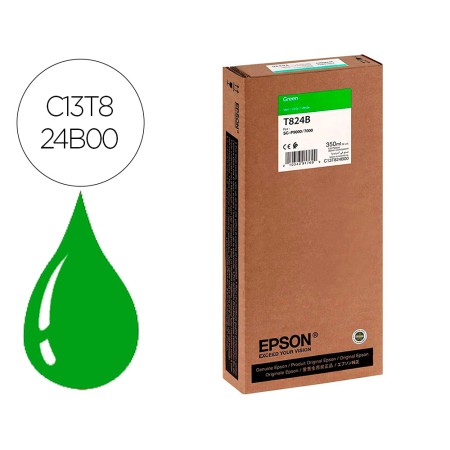 Tinteiro Epson Gf Surecolor Serie Sc-P Verde Ultrachrome Hdx/Hd 350Ml