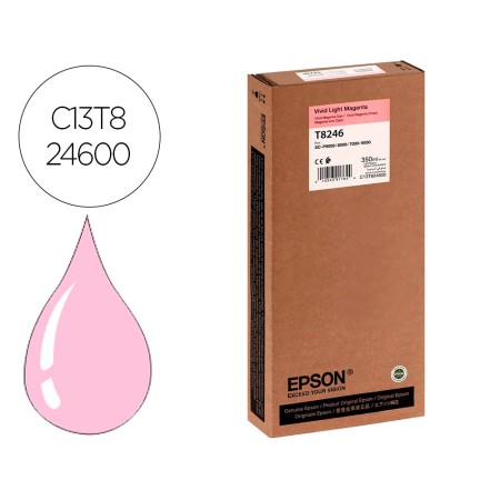 Tinteiro Epson Gf Surecolor Serie Sc-P Vivid Light Magenta Ultrachrome Hdx/Hd 350Ml