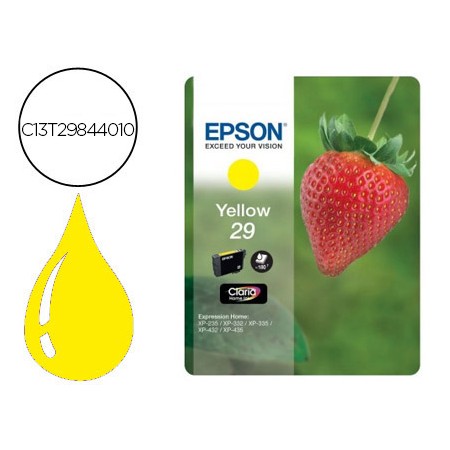 Tinteiro Epson Home 29 T2984 Xp435/330/335/332/430/235/432 Amarelo 175 Pag