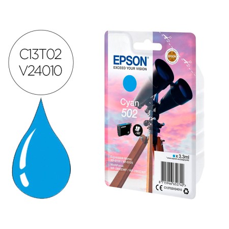 Tinteiro Epson Singlepack Cian 502 Ink