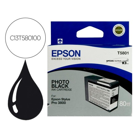 Tinteiro Epson Stylus Pro-3800/3880 Preto Photo (80Ml)