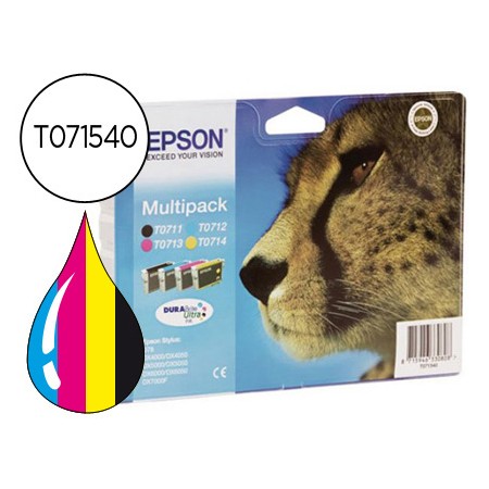 Tinteiro Epson T071540 Pack de 4 Cores