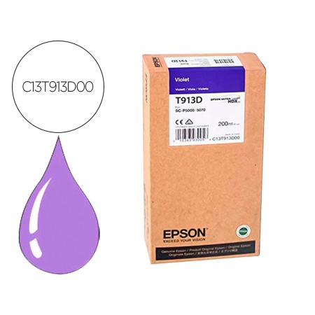 Tinteiro Epson T913D Violet Ink 200Ml