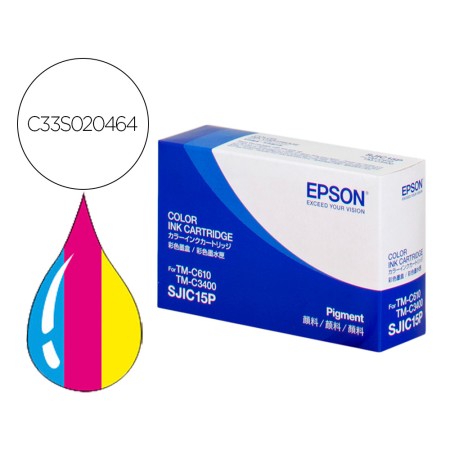 Tinteiro Epson Tm-C 3400 (Sjic15P) Cmy