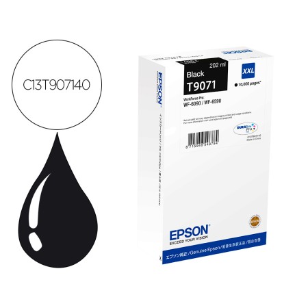 Tinteiro Epson Wf-6Xxx Preto Xxl