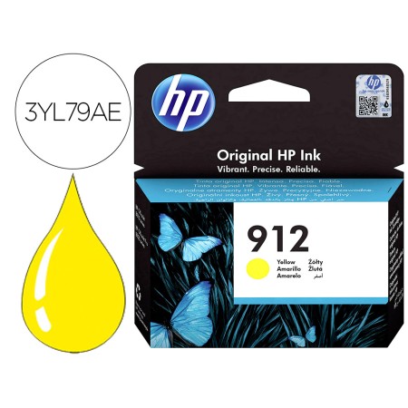 Tinteiro Hp 912 Officejet 8010 / 8020 / 8035 Amarelo 315 Pag