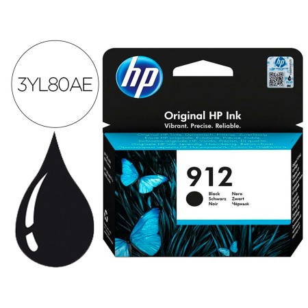 Tinteiro Hp 912 Officejet 8010 / 8020 / 8035 Preto 300 Pag