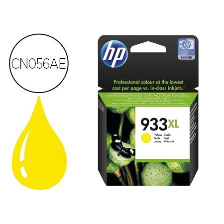 Tinteiro Hp 933Xl Amarelo Cn056Ae Officejet 6100/6600/6700 Premium Capacidade 825 Pag