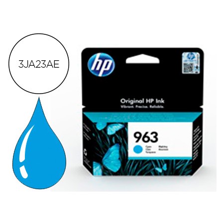 Tinteiro Hp 963 Officejet Pro 9010 / 9020 / 9022 / 9023 / 9025 Cian 700 Paginas