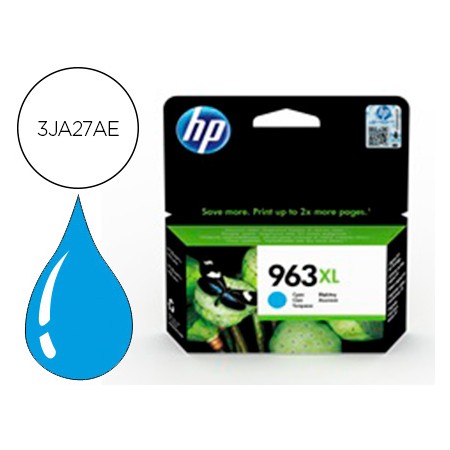 Tinteiro Hp 963 Xl Officejet Pro 9010 / 9020 / 9022 / 9023 / 9025 Cian 1600 Paginas