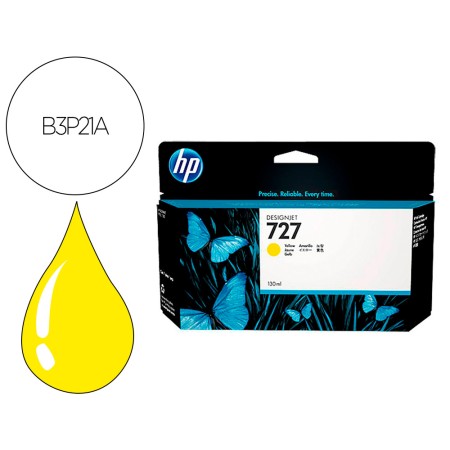 Tinteiro Hp Designjet T920/T1500 N 727 Amarelo Alta/1000 Paginas