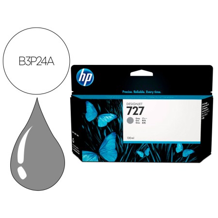 Tinteiro Hp Designjet T920/T1500 N 727 Cinza Alta/1000 Paginas