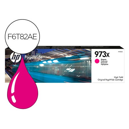 Tinteiro Hp Jet 973X Pagewide 452 / 477 / P55250 / P57750 Magenta 7000 Pag