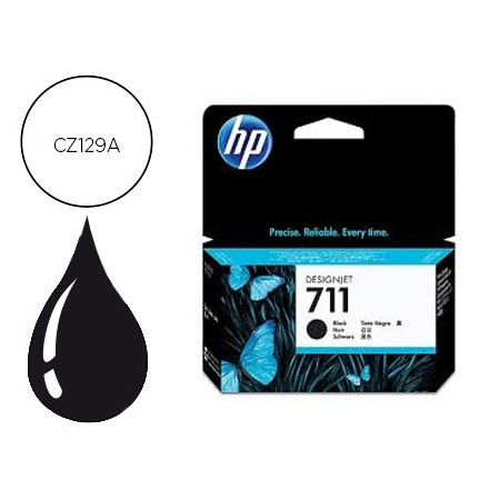 Tinteiro Hp N.711 Preto 38 Ml Designjet T120 / T520