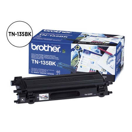 Toner Brother Tn-135Bk Preto de Alta Capacidade