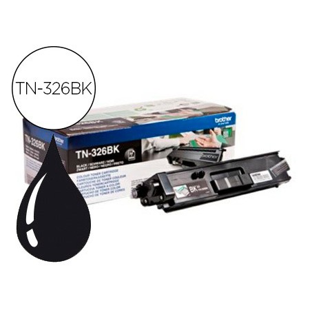 Toner Brother Tn-326Bk Hll8250Cdn / Hll8350Cdw Alta Capacidade Preto 4000 Pag