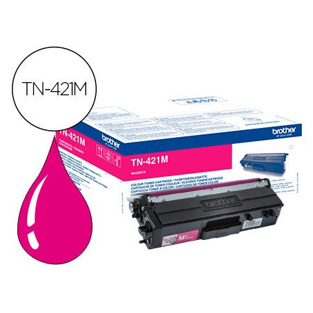 Toner Brother Tn-421 Para Dcp-L8410 Cdn / 8410 Cdw / Hl-L8260 Cdw / Mfc-L8360 Cdw / 8690 Cdw / 8900 Cdw Magenta Capaci