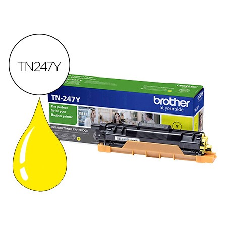 Toner Brother Tn247Y Dcp-L3510Cdw / Hl-L3270Cdw / Mfc-L3710Cw Amarelo 2300 Paginas