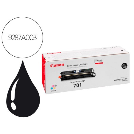 Toner Canon 701Bk Lbp5200 Mf8100 Mf8180 Preto