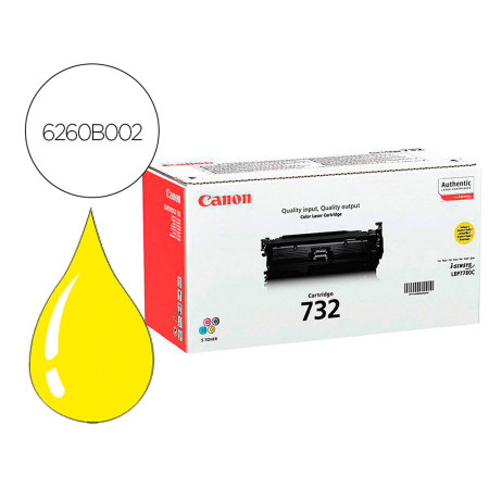 Toner Canon 732Y Lbp7780 Amarelo