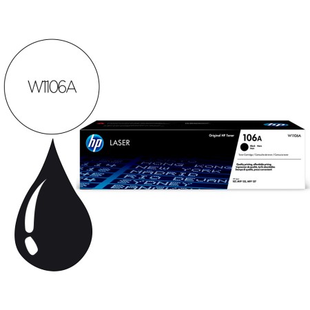 Toner Hp Laser 107A/W, Mfp 135A Preto 106A