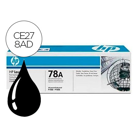 Toner Hp Laserjet Ce278A Preto 1600 Pag Pack 2