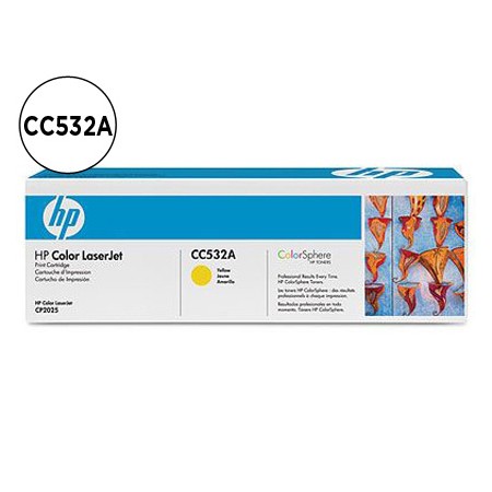 Toner Hp Laserjet Cor Cp2025/Cm2320 Amarelo 2.800 Pag