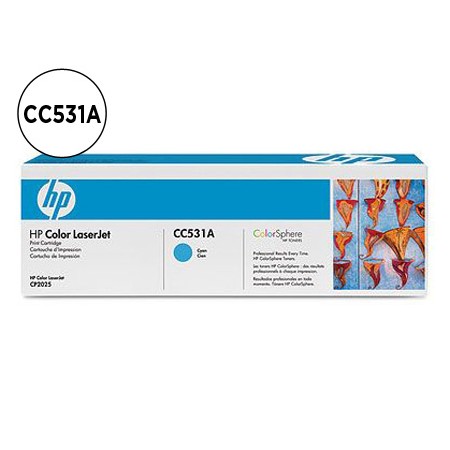 Toner Hp Laserjet Cor Cp2025/Cm2320 Cian 2.800 Pag