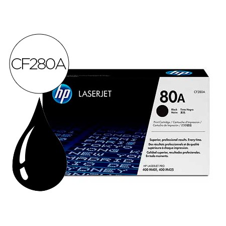 Toner Hp Laserjet Preto Cf280A 2700 Pag