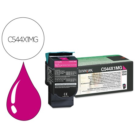 Toner Lexmark Laser C544 / X544 C544X1Mg Magenta 4000 Paginas