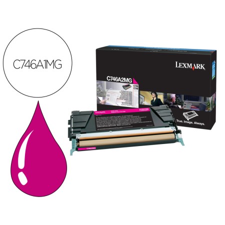 Toner Lexmark Laser C746A1Mg C746 / C748 Magenta 7000 Paginas