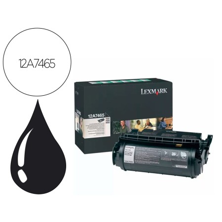 Toner Lexmark Laser T632 / T634 / X630 / X632 12A7465 Preto Alta Capacidade 32000 Paginas