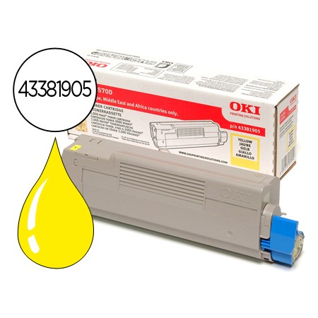 Toner Oki C5600/5700 Amarelo (2.000 Pag.)