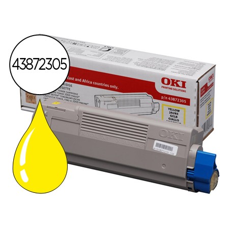 Toner Oki C5650/5750 Amarelo 2000 Pag Type C11