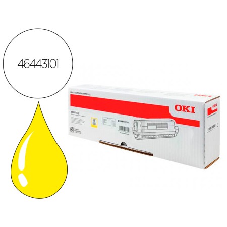 Toner Oki Laser 46443101 C833 / C843 Amarelo 10000 Paginas